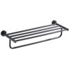 HIGOH Towel Racks,Bathroom Towel Rack Wall Mounted Towel Holder,Bathroom Wall-Mounted Modern Minimalist round Chassis Towel Rack,Bathroom Brass M