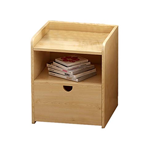 JYDQM Solid Wood Bedside Cabinet Simple Minimalist Bedroom Locker, Small Cabinet Rack, Bedside Table