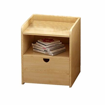 N/A Solid Wood Bedside Cabinet Simple Minimalist Bedroom Locker, Small Cabinet Rack, Bedside Table