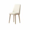 dining chair Kitchen Dining Room Furniture Chairs Fabric Upholstered Seat Dining Chair With Wood-Like Iron Feet Office Lounge Dining Kitchen Bedr