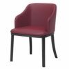 dining chair Kitchen Dining Room Furniture Chairs Living Room Armchair Modern Leather High Back Padded Soft Seat Dining Chairs Black Metal Legs L