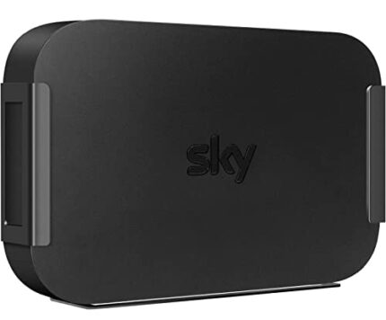 Alfheim Wall Mount for Sky Q Mini Box, Stainless Steel Wall Mounting Bracket in Black, Space Saving & Easy Installation，Wall Mount Fixings Includ