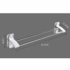 N/A Stainless Steel Towel Bar Thickening Single Pole Double Rod Towel Bar Free Punching Towel Hanging Rod Towel Rack