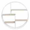 AC Design Furniture Shelf, Wood, Bianco, 10 x 45 x 45 cm