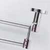 Bathroom Bathroom Shelf Double Bar Towel Rack Storage Rack Kitchen Cloths Hanger Tower -Resistant Shower Holder - Silver Tower Hanger/70Cm