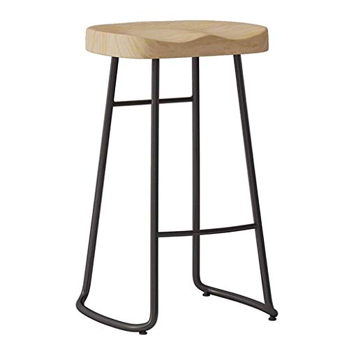 SDFGH Bar Stool Nordic Minimalist Home Solid Wood High Stool Bar Stool Bar Chair Leisure Back Chair Stool