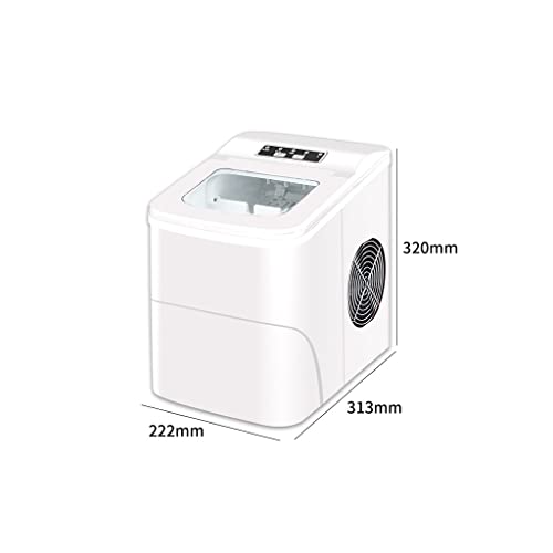 RJJ Small Household Ice Maker Literary Fresh White Dormitory Mini 15kg Ice Cube Maker