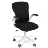 Fullwatt Office Chair, Flip-up Armrest Ergonomic Desk Chair Computer Task Chair Mesh with Armrests lumbar support Mid-Back for Home Office Confer
