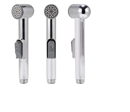 Universal bargin Muslim SHATAFF Chrome Bidet Hose Douche Hand Shower Spray Toilet Hand Held Bidet Spray Kit with Brass Shut Off Valve