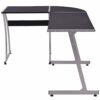 vidaXL Corner Desk Home Office Furniture Study Room Computer Writing Work Studying Table Workstation Writing Corner Desk L-Shaped Black