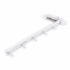 2 Set of NUZAMAS Wall Mounted 304 Stainless Steel Swing Arm Holders, Clothes Coat Hanger, 5 Hooks Coat Rack Closet, Storage Organizer Mirror Fini