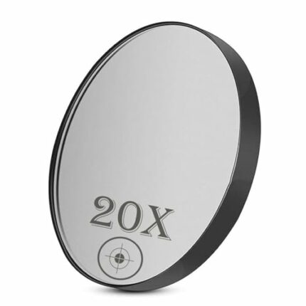 STEK 20X Magnifying Makeup Mirror, Round Makeup Mirror with Suction Cup Makeup Mirror Round Magnifying Makeup Vanity Mirror for Makeup Applicatio