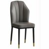 dining chair Kitchen Dining Room Furniture Chairs Dining Chairs Water Proof PU Leather Side Chair With Black Steel Legs Kitchen Living Room Loung