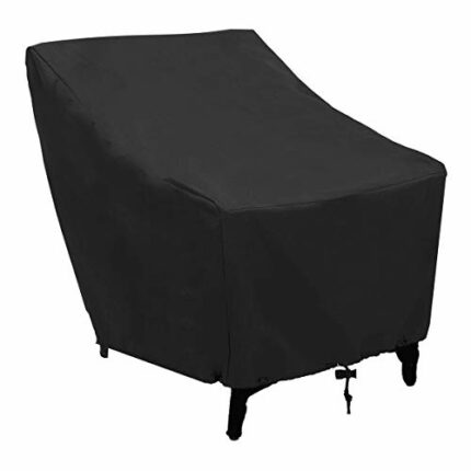 FLR Chair Cover for Outdoor Furniture Square Black Waterproof 27in Patio Table Cover Lightweight  Patio Furniture Covers for Garden Furniture