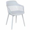 Beliani Set of 2 Dining Chairs Synthetic Material Legs Light Grey Almira