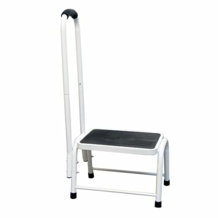 Safety Step Stool | Step Stool with a Handrail for Support | Lightweight and Portable, Steady and Stable | Includes a Non-Slip Step Surface | Pla
