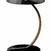 ASPECT Merlin Clear Glass Round Table, Chrome, 40cm Dia x 54cm