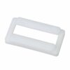 Yibuy 2 Set Toilet Seat Hinges Fixing Bolt Set White Plastic for Top Mount Toilet Seat Hinges