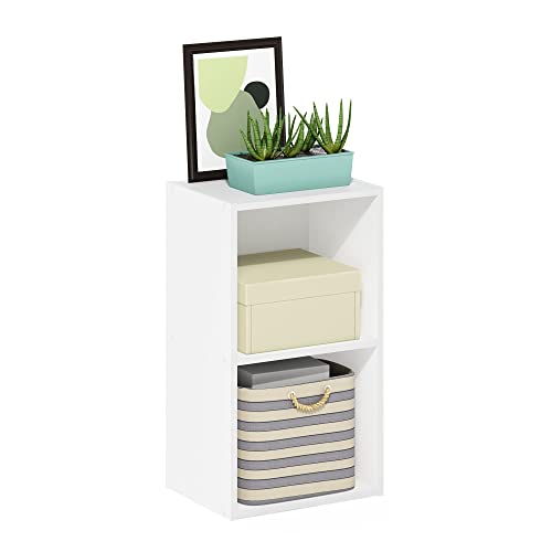 Furinno Luder Bookcase/Book/Storage, 2-Tier, White