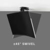 VIVO Manual Flip Down Ceiling Mount for 13 to 27 inch Flat Screens, Folding Tilt Pitched Roof and Under Cabinet Mounting for LCD TV and Monitors,