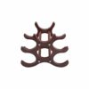 DLOETT Wooden Wine Rack- Stores Bottles of Wine - Sleek and Chic Looking - Minimal Assembly Required (Brown)