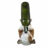 DWK-HD49057 - Adorable 11 Inch Bulldog Wine Bottle Holder Figure - Home Decor Dog Sculpture Decoration - Decorative Kitchen Animal Statue - Drink
