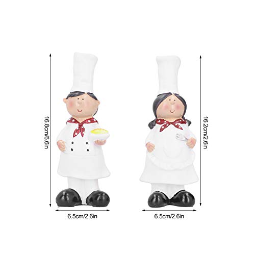 ALREMO HUANGXING - Chef Figurines Kitchen, Beautiful and Practical Sculptures Statues Vivid Chef Figurine Model, for Kitchen Decor Kitchen Bar Ca
