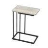 ANYHI Side Table Small table C Shaped Snack Table with Metal Frame End tables, Coffee Tray Side Desk Couch Table for Sofa Laptop for small space