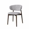 WALNUT Dining Chairs Relax Ergonomic Dining Chair Kitchen Leathr Wooden Home Furniture (Color : 3-pack, Size : Light Grey)