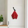 Black Towel Hook Flamenco Dancer - Decorative Wall Hook Towel Hanger for Bathroom or Kitchen - Heavy Duty Wall Mounted Space Saver with Adhesive