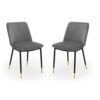 Julian Bowen Set Of 2 Delaunay Dining Chairs, Blue, Height: 83, Width: 50, Depth: 59cm
