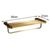 HIGOH Towel Racks,Bathroom Towel Rack Wall Mounted Towel Holder,All Copper Antique Towel Rack,European Retro Bath Towel Holder,Bathroom Wall Moun