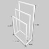 HOMERECOMMEND Metal Towel Rack Stand Bathroom freestanding Towel Racks for Bathroom Outdoor Towel Rack 3 Bars Freestanding Drying Shelf White Was