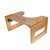 Mateda Bamboo Toilet Stool for Bathroom, Foldable Poop Stool for Adults