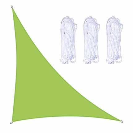 æ— Sun Shade Sail 3x4x5m, Right Angle Triangle Waterproof Oxford Cloth Fabric Sunscreen Awning for Outdoor Garden Patio Courtyard, with 3 Free Ro