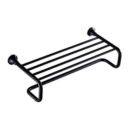 HIGOH Towel Racks, Bathroom Towel Rack Wall Mounted Towel Holder,Bath Towel Holder, Antique Towel Rack,European Retro Brass Bathroom Hardware