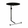 Premier Housewares Mobile Table Overbed Table Chrome Finish Bed Tables Overbed Tables Black Overbed Table Adjustable Height 70 X 45 X 45
