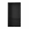 Bernkot Stainless Steel Shower Niche Matte Black 24" X 12" No Tile Needed Wall Niche Rimless Double Recessed Shower Shelves for Bathroom Flush-Mo