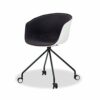 EYHLKM Case for Dining Chair, Study Chair, Fabric, Balcony, Leisure Backrest, Handrail, Metal, for Negotiations (Color : Argento)