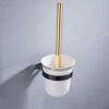 TBIIEXFL Bathroom Hardware Set Black Hook Towel Bars Shelf Towel Hanger Aluminum Bathroom Accessories Towel Rack Towel Toilet Brush