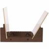 HUSHUI Vinyl Record Storage Holder Stand Rack Wooden CD Display Stand Stackable Modern CD Holder Record Storage Shelf for Displaying 7-12-inch Vi