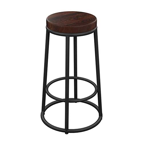 DINGZZ Solid Wood Bar Chair Household High Stool Reception Chair Simplicity Bar Nordic Barstool Backrest Stool Coffee Chair