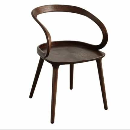 WALNUT Dining Chair Kitchen Office Chair Dining Lounge Decorated Living Room Chair (Color : Argento, Size : Light Grey)
