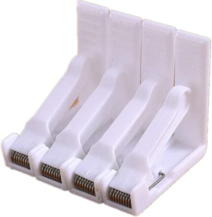CONGGUAN 4 Pack Tablecloth Clips Plastic Table Cover Clamps Table Cover Clamps Table Cloth Holders Adjustable Spring Loaded Tablecloth Clips for