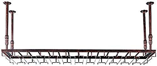 OUSIKA Wine Racks,Wine Lovers/Ceiling Wine Racks Hanging Wine Glass Rack Red Wine Cup Holder Goblet Rack Bottle Rack Glass Rack Stemware Racks Vi