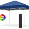 ABCCANOPY 2x2M Pop Up Gazebo Commercial Gazebo With Upgraded Roller Bag, 4 Weight Bags, Stakes and Ropes(Navy Blue)