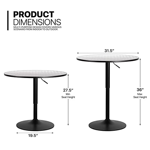 MoNiBloom bar-Tables, Metal, Black