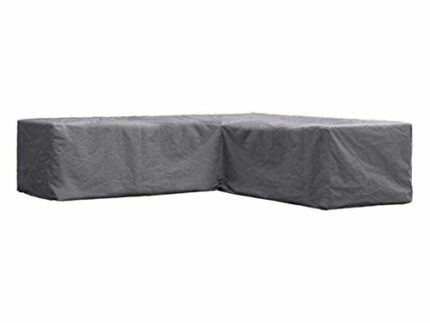 Perel Garden OCLSL215 Protective Cover for L-Shaped Lounge Set 215 cm, Black, 215 x 215 x 70 cm