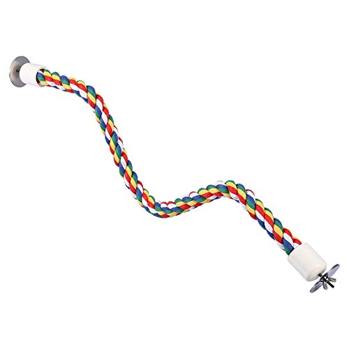 ALREMO HUANGXING - Soft Bird Toy Rope Perch, 2 .3 inch Chew Toys, for Cockatiel for African Grey
