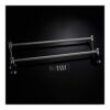 HIGOH Towel Rack Towel Bar Wall-Mounted Towel Bar, Stainless Steel Towel Rack Bathroom Towel Holders, Double Rails Bath Storage Shelf Bathroom Ac